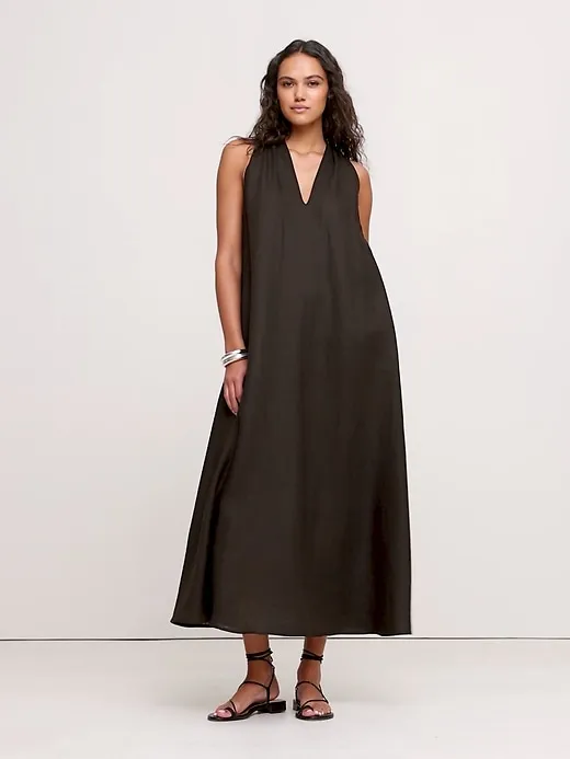 Pauline Linen Midi Dress sold by Banana Republic product image thumbnail 5