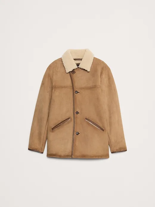 Shearling Rancher Jacket sold by Banana Republic product image thumbnail 4