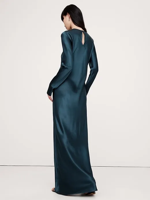 Abigail Silk Maxi Dress sold by Banana Republic product image thumbnail 2