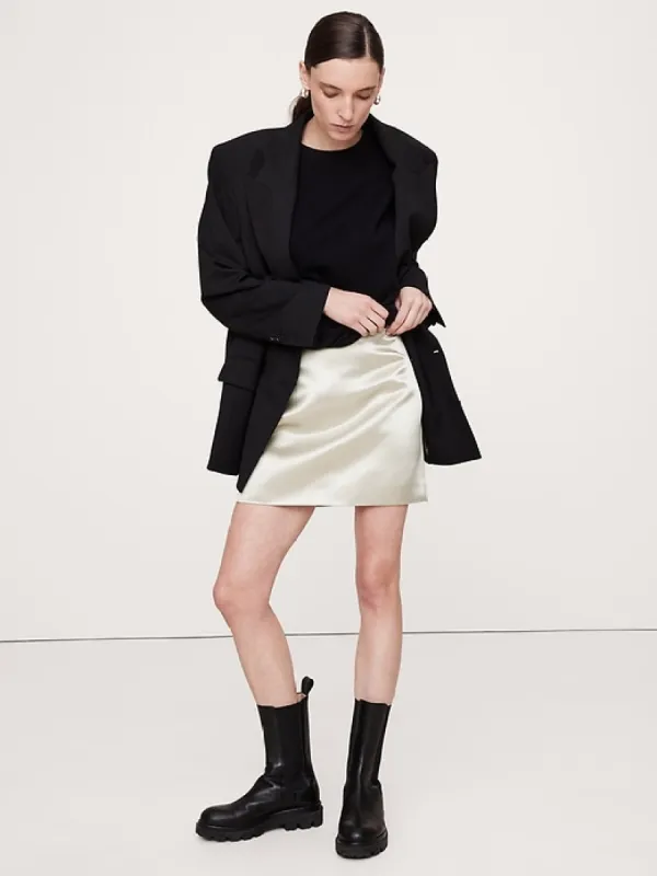 Satin Mini Skirt sold by Banana Republic