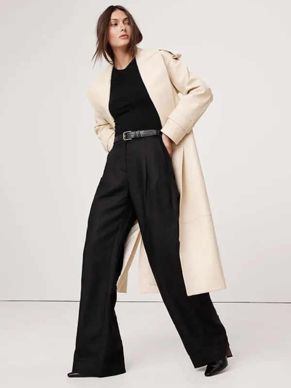 Luxe Wool-Blend Elbow-Sleeve Top sold by Banana Republic