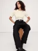 Luxe Wool-Blend Elbow-Sleeve Top sold by Banana Republic
