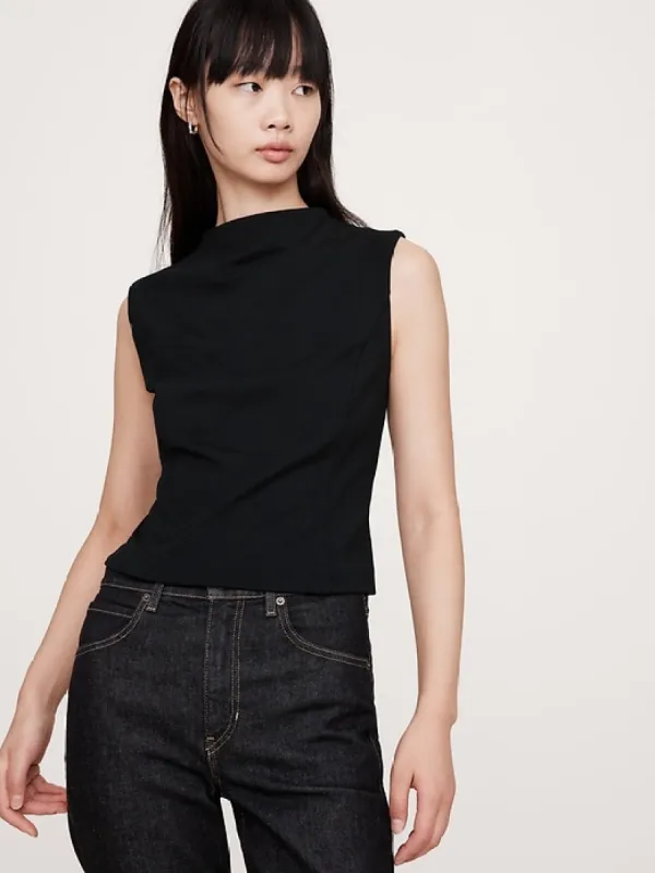 Lightweight Ponte Boat-Neck Top sold by Banana Republic