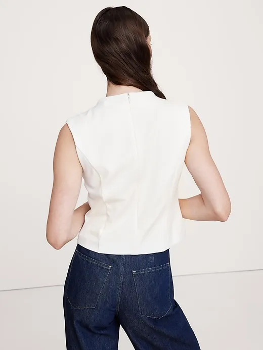 Lightweight Ponte Boat-Neck Top sold by Banana Republic product image thumbnail 2