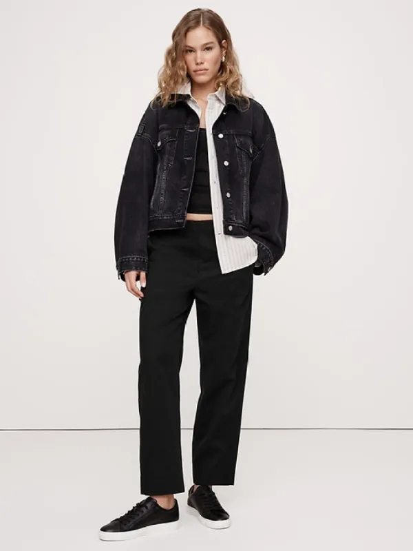 Pull-On Slim Twill Pant sold by Banana Republic