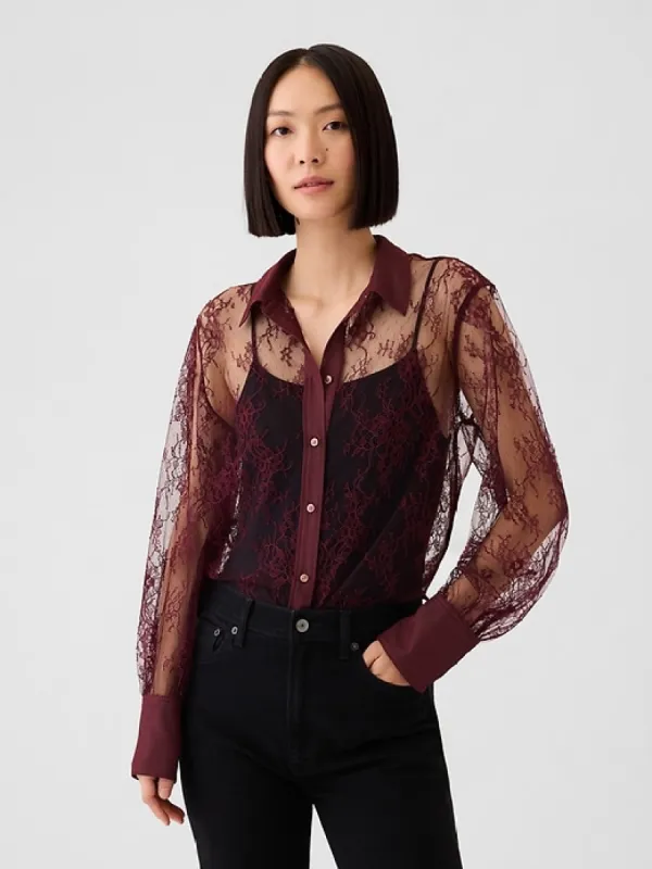 Vegan Suede Perfect Shirt sold by GAP