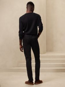 Slim LUXE Traveler Black Jean sold by Banana Republic