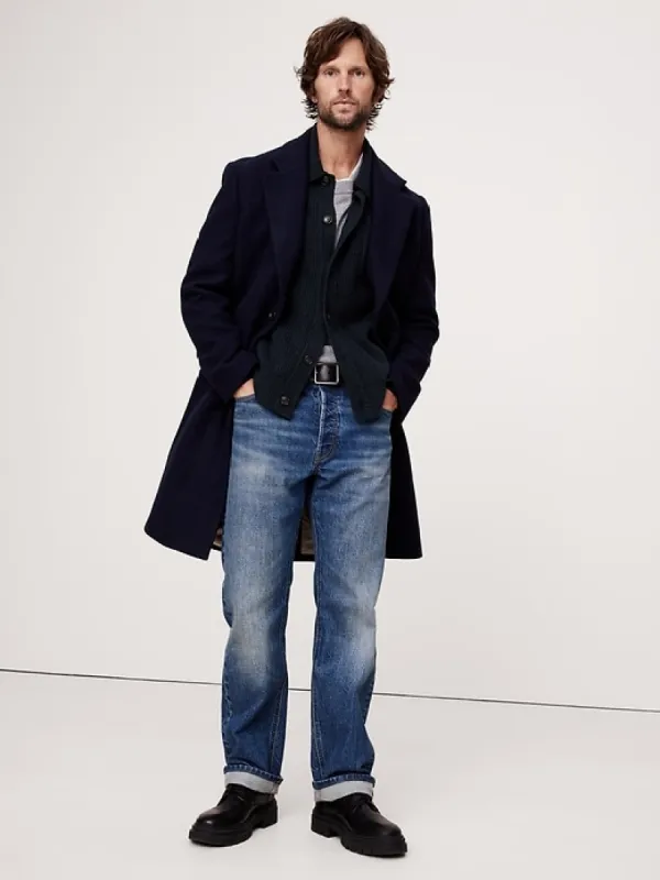 Ribbed Bouclé Polo Cardigan sold by Banana Republic