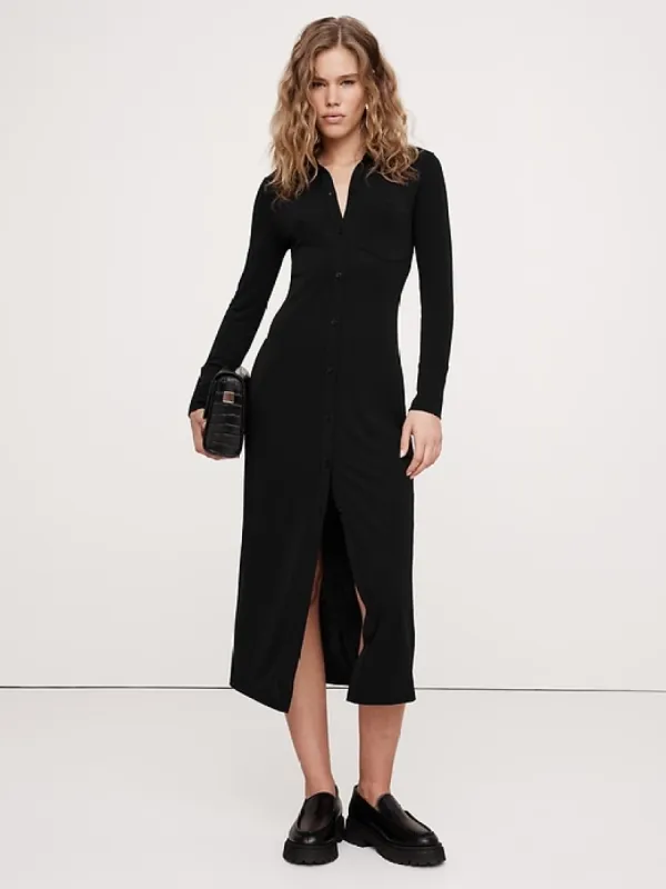 Jersey Knit Shirtdress sold by Banana Republic