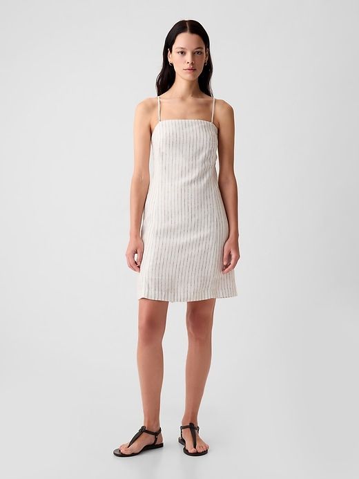 Linen-Blend Mini Dress sold by GAP