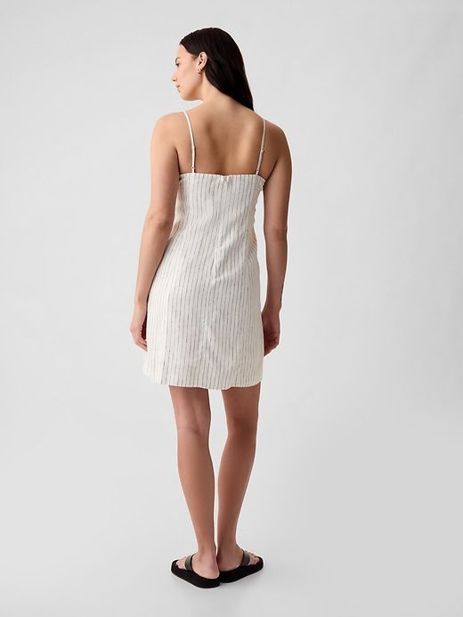 Linen-Blend Mini Dress sold by GAP product image thumbnail 5