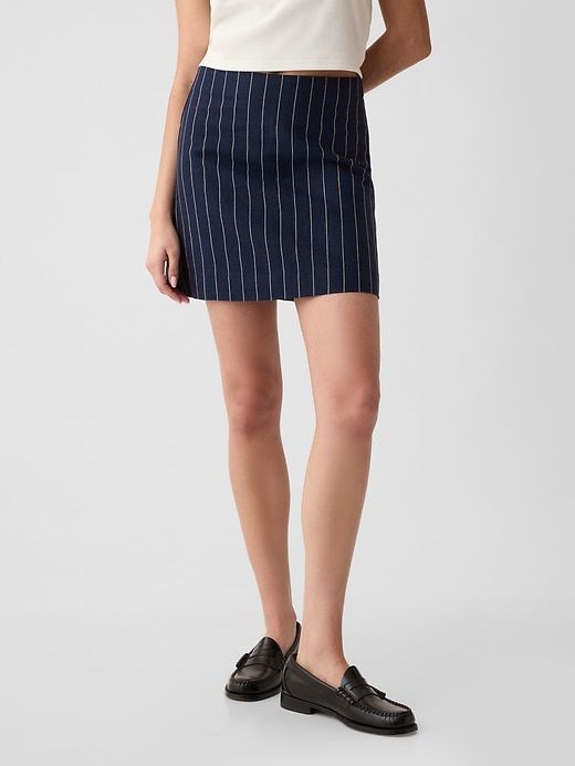 Linen-Cotton Mini Skirt sold by GAP product image thumbnail 3