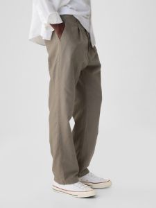 Linen-Cotton Pleated Trousers sold by GAP
