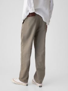 Linen-Cotton Pleated Trousers sold by GAP
