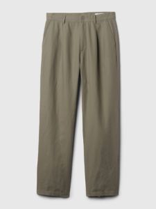 Linen-Cotton Pleated Trousers sold by GAP