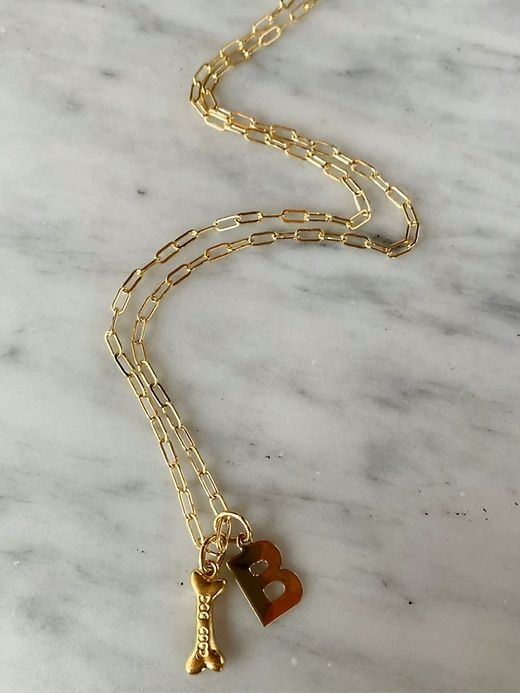 HART Dog Bone Initial Necklace sold by GAP product image thumbnail 3