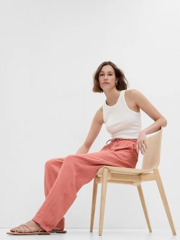 Crinkle Gauze Pants sold by GAP