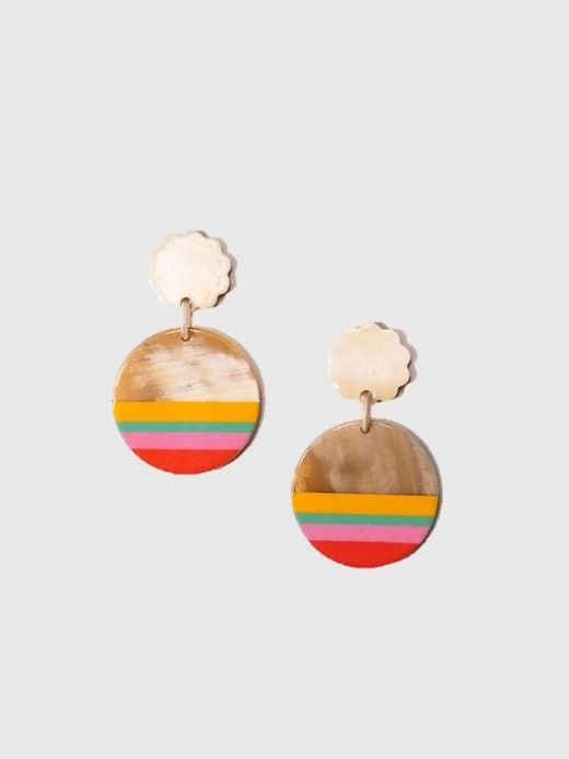 Paradise Dipped Circle Earrings sold by GAP