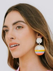 Paradise Dipped Circle Earrings sold by GAP