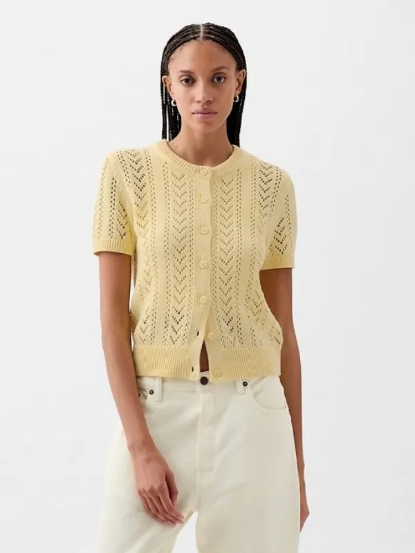 Pointelle Cardigan sold by GAP
