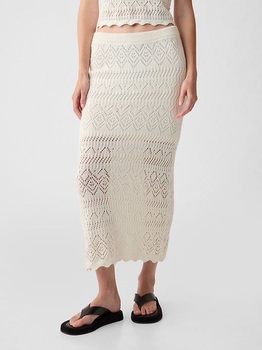 Crochet Pull-On Midi Skirt sold by GAP