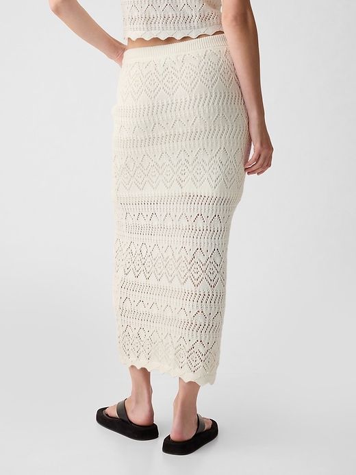 Crochet Pull-On Midi Skirt sold by GAP product image thumbnail 2