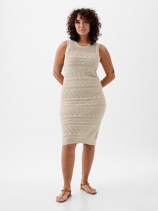 Crochet Midi Dress sold by GAP product image thumbnail 4