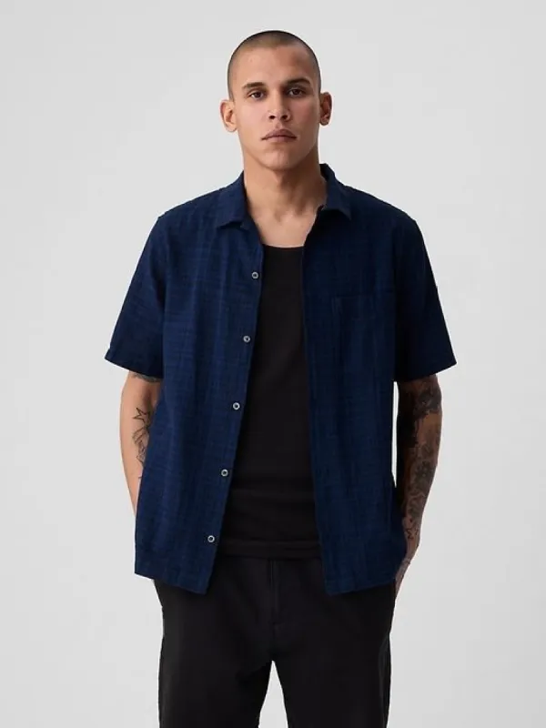 Linen-Cotton Shirt sold by GAP