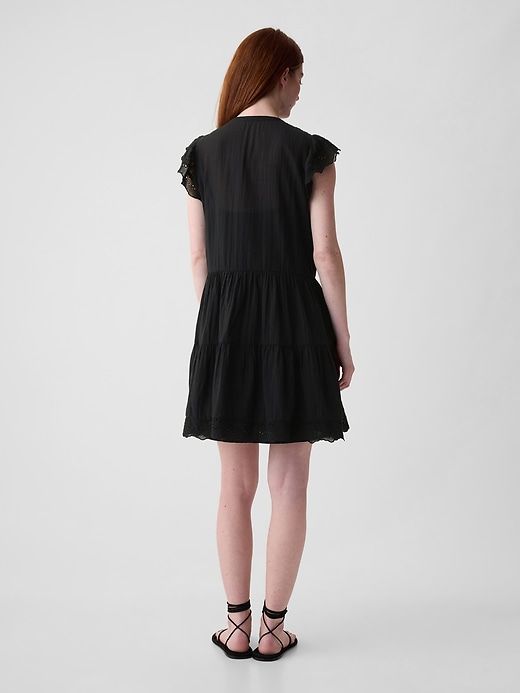 Crinkle Gauze Crochet Mini Dress sold by GAP product image thumbnail 2