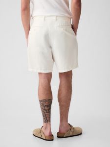 8" Linen-Cotton Shorts sold by GAP