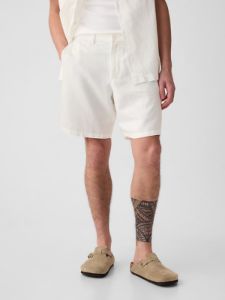 8" Linen-Cotton Shorts sold by GAP