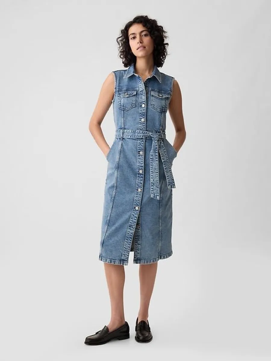 Denim Midi Dress | Parallel