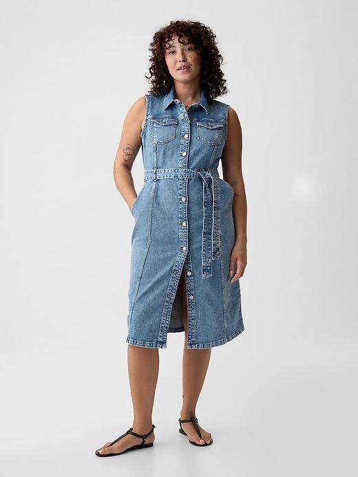 Denim Midi Dress sold by GAP product image thumbnail 4