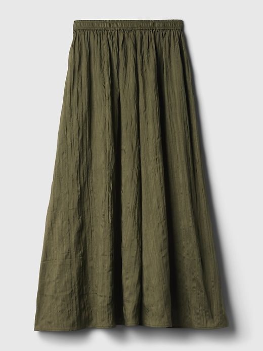 Textured Crinkle Pull-On Midi Skirt sold by GAP product image thumbnail 5