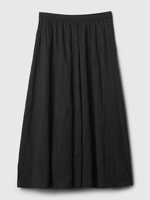 Textured Crinkle Pull-On Midi Skirt sold by GAP product image thumbnail 4