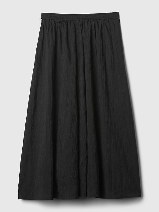 Textured Crinkle Pull-On Midi Skirt sold by GAP product image thumbnail 5