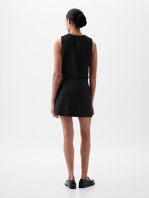 Linen-Cotton Wrap Mini Skirt sold by GAP product image thumbnail 2