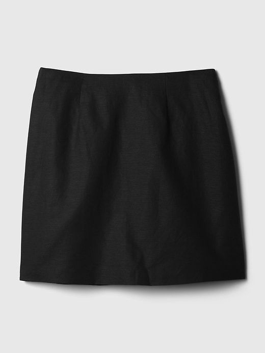 Linen-Cotton Wrap Mini Skirt sold by GAP product image thumbnail 5