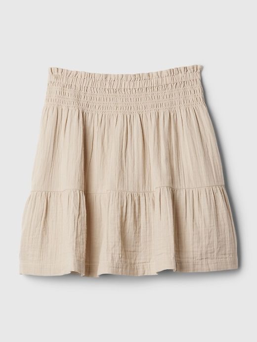 Crinkle Gauze Tiered Mini Skirt sold by GAP product image thumbnail 5