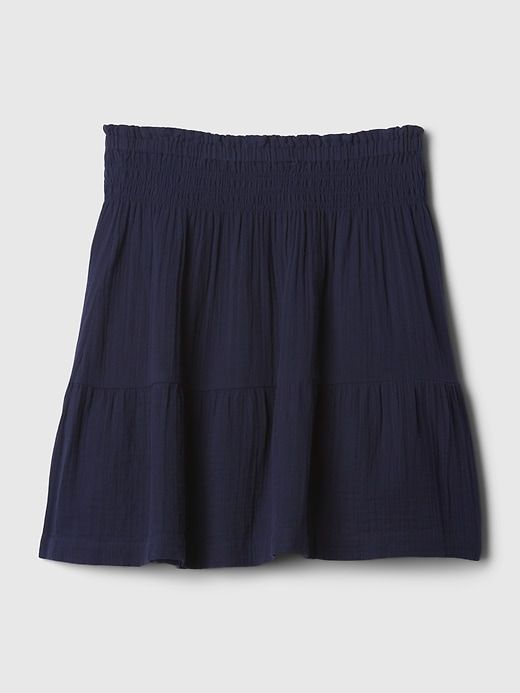 Crinkle Gauze Tiered Mini Skirt sold by GAP product image thumbnail 4