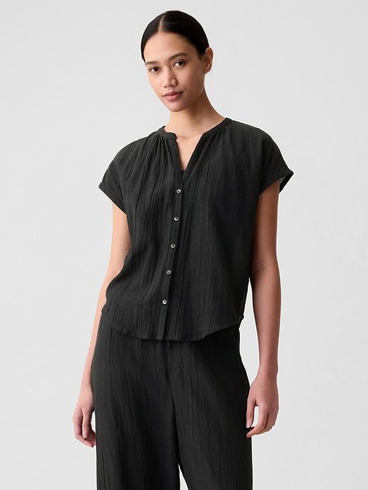 Crinkle Gauze Dolman PJ Top sold by GAP