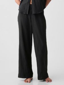 Crinkle Gauze Wide-Leg PJ Pants sold by GAP