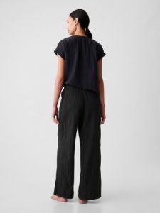Crinkle Gauze Wide-Leg PJ Pants sold by GAP