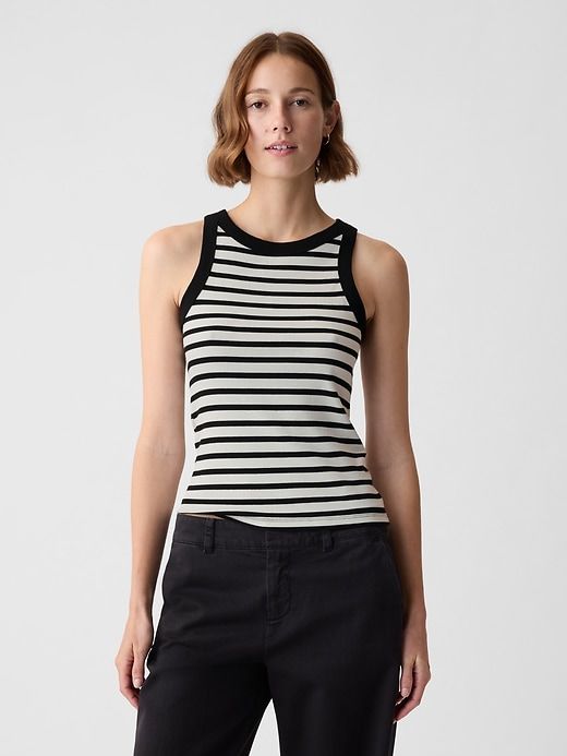 Modern Rib Halter Tank Top sold by GAP