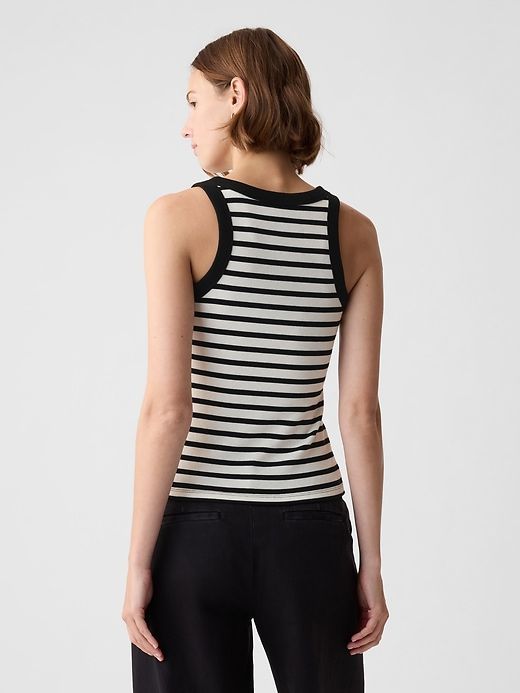 Modern Rib Halter Tank Top sold by GAP product image thumbnail 2
