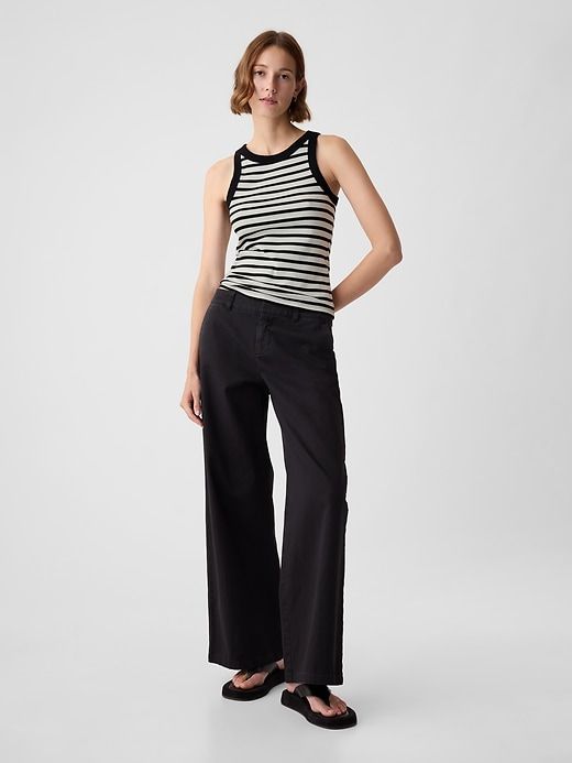 Modern Rib Halter Tank Top sold by GAP product image thumbnail 3