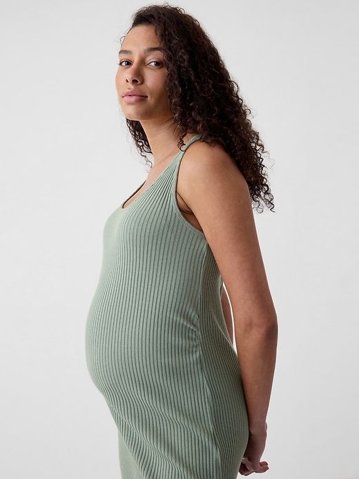 Maternity Rib Maxi Dress sold by GAP product image thumbnail 4
