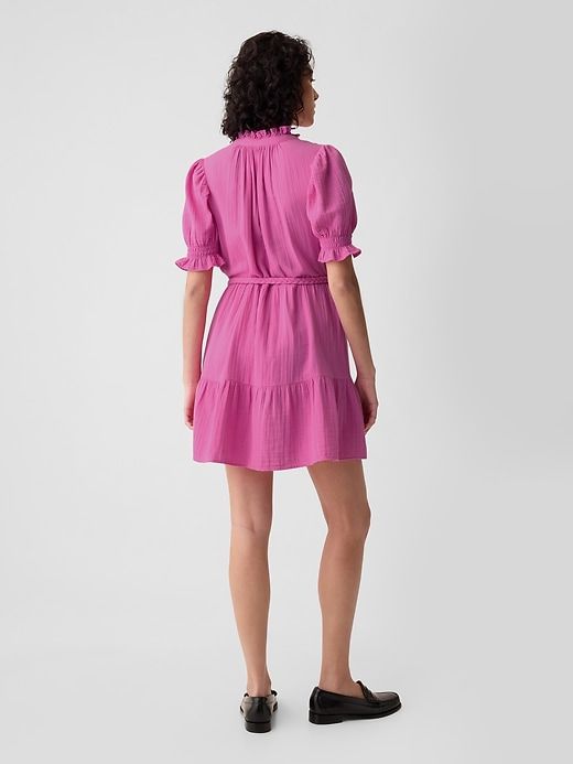 Crinkle Gauze Mini Dress sold by GAP product image thumbnail 2