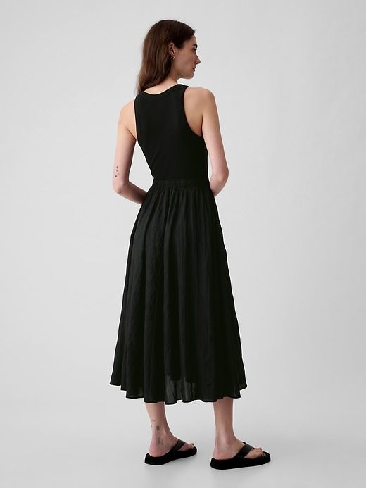 Textured Crinkle Midi Dress sold by GAP product image thumbnail 2