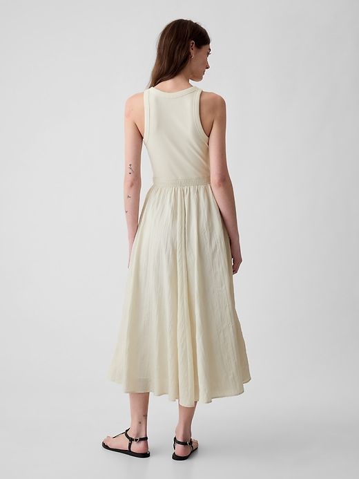 Textured Crinkle Midi Dress sold by GAP product image thumbnail 2